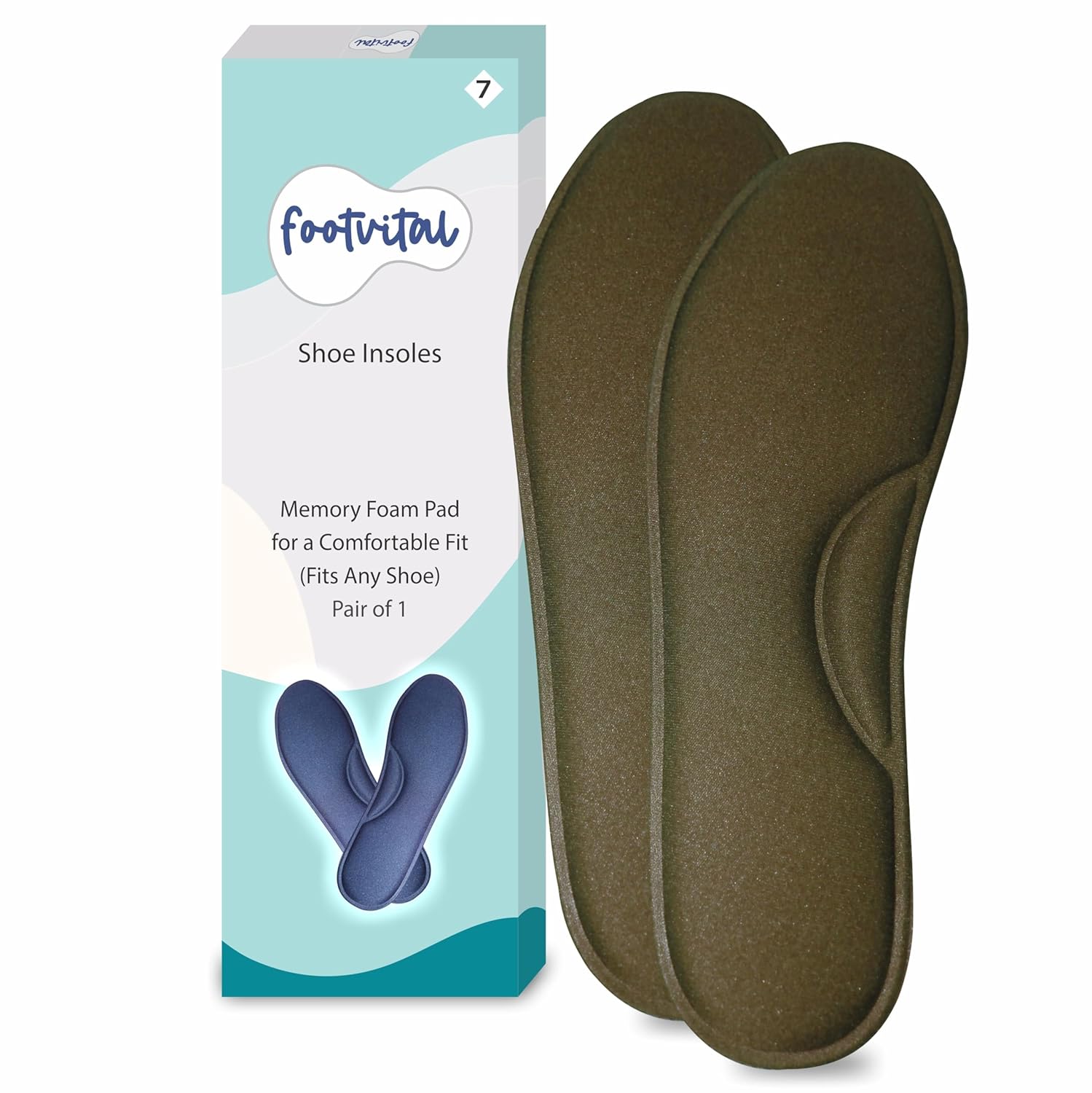 Shoprythm foot Vital 6 / Brown Memory Foam Shoe Insoles Shoprythm foot Vital 6 / Brown Memory Foam Shoe Insoles